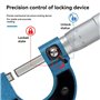Muuoeou 0,01 mm 0-25 mm Micromètre extérieur Outil de mesure Échelle Pied à coulisse mécanique Micromètre de précision pour la m