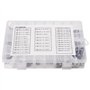 Asyduey 280 PièCes en Acier Inoxydable Ressort Pin Tension ÉLastique Cylindrique Goupilles Goupilles Ensemble M1.5 M2 M2.5 M3 M5