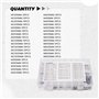 Asyduey 280 PièCes en Acier Inoxydable Ressort Pin Tension ÉLastique Cylindrique Goupilles Goupilles Ensemble M1.5 M2 M2.5 M3 M5