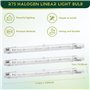 Steowsey Lot de 5 R7S 118 Mm 300 W 230 V, Ampoule LinéAire HalogèNe R7S, Lampe HalogèNe à Intensité Variable pour L'éClairage de