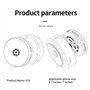 Yominerr Aspirateur de Voiture sans FVacuum avec Support de Fixation par Ventouse à Vide ou Support de Téléphone Magnétique à Ad