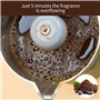 Muuoeou Machine à expresso et machine à café pour cuisinière, cafetière italienne classique, cafetière à moka, style ancien, ver