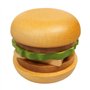 Suoumwa Ensemble de sous-Verres en Bois avec Plateau pour Tasses en Forme de Burger pour Snacks