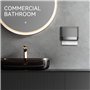 Support de Papier Essuie-Tout Commercial pour Salle de Bain - Gris
