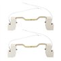 Giwnhvx 2X Poignée en Céramique en MéTal de Connecteur de Support de Lampe de Douille D'Ampoule R7S pour La Lumière D'Inondation