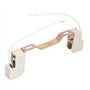 Giwnhvx 2X Poignée en Céramique en MéTal de Connecteur de Support de Lampe de Douille D'Ampoule R7S pour La Lumière D'Inondation