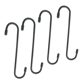 Kissmii 4 Pièces Étrier de Voiture en Forme de S Crochets de Suspension D'Étrier de Frein avec Embouts en Caoutchouc pour de Rou