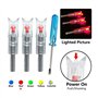 Diheohg Encoche Lumineuse Une LED Rouge avec Interrupteur 7,62 Mm de DiamèTre IntéRieur de la ChaîNe de Cartes Allume Automatiqu