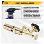 Bnnlqpsttg Chalumeau à Gaz Portable pour Soudure, Torche à Flamme Réglable en Cuivre pour Souder à L'Extérieur, Équipement de So