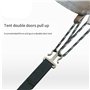 NJTHNTJR 2X de Camping Boucle Tendeur de Corde Crochets D'Auvent Support de Corde à Vent à Double Porte Pull-Up Accessoires de T