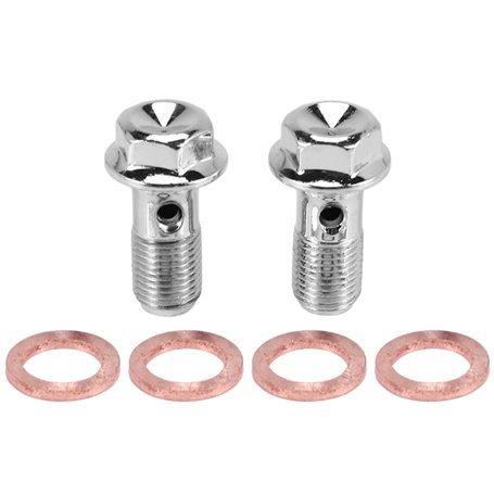 Kissmii 2X Moto Banjo Frein Boulon M10 X 1.0Mm ÉTrier MaîTre-Cylindre