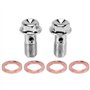 Kissmii 2X Moto Banjo Frein Boulon M10 X 1.0Mm ÉTrier MaîTre-Cylindre