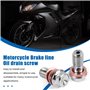 Kissmii 2X Moto Banjo Frein Boulon M10 X 1.0Mm ÉTrier MaîTre-Cylindre