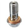 Kissmii 2X Moto Banjo Frein Boulon M10 X 1.0Mm ÉTrier MaîTre-Cylindre