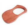 Carlgelrag 7 Cordes Lyre Harpe Instrument à Cordes en Bois avec Sac de Transport de Cordes SuppléMentaires et Accessoires Style 