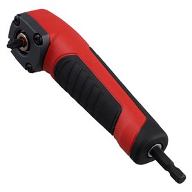 Adaptateur D'Extension de Tige de Perçage à Angle Droit de 90 Degrés pour Tournevis Magnétique Hexagonal 1/4 Pouce avec Support