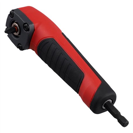 Adaptateur D'Extension de Tige de Perçage à Angle Droit de 90 Degrés pour Tournevis Magnétique Hexagonal 1/4 Pouce avec Support