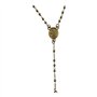 LDR Lana Rey Collier avec pendentif en forme de cœur serpent et cuillère 50 cm Plaqué or, One Size, Plaqué or, Pas de gemme