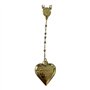 LDR Lana Rey Collier avec pendentif en forme de cœur serpent et cuillère 50 cm Plaqué or, One Size, Plaqué or, Pas de gemme
