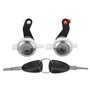 Viviance Serrure De Porte De Voiture À Gauche Et À Droite Cylindre De Baril Compatible avec Renau-lt Master MK2 Mascott Compatib