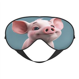 Masque pour les yeux avec imprimé de cochon de dessin animé