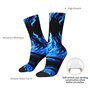 TYANG Chaussettes imprimées en 3D pour homme, motif flamme indigo, cadeaux d'anniversaire amusants pour père, adolescents, garço