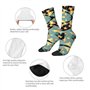 TYANG Chaussettes imprimées 3D rétro pour homme, motif étoiles atomiques, cadeaux d'anniversaire amusants pour père, adolescents