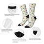 TYANG Chaussettes imprimées en 3D pour homme, motif étoiles atomiques, cadeaux d'anniversaire amusants pour père, adolescents, g