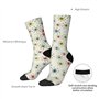 TYANG Chaussettes imprimées en 3D pour homme, motif étoiles atomiques, cadeaux d'anniversaire amusants pour père, adolescents, g