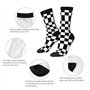 TYANG Chaussettes à carreaux noirs et blancs imprimés 3D pour hommes, cadeaux d'anniversaire amusants pour père, adolescents, ga