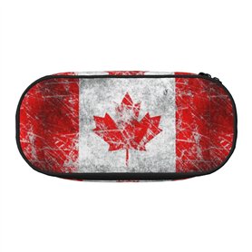 BREAUX Trousse à crayons imprimée drapeau du Canada
