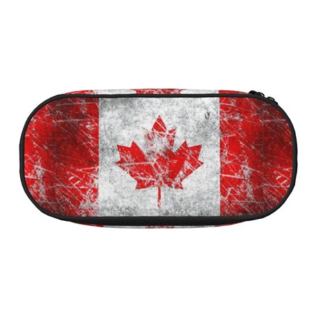 BREAUX Trousse à crayons imprimée drapeau du Canada