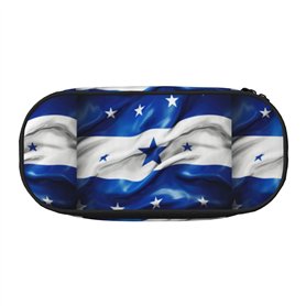 BREAUX Trousse à crayons avec imprimé drapeau du Honduras