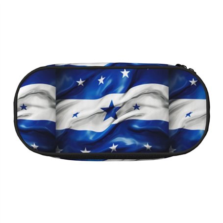 BREAUX Trousse à crayons avec imprimé drapeau du Honduras