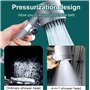 Douche de massage multifonction - 3 modes de massage et beauté de la peau - pomme de douche multifonction haute pression réglabl