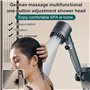 Douche de massage multifonction - 3 modes de massage et beauté de la peau - pomme de douche multifonction haute pression réglabl