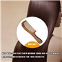 AMSLSIU Bois de santal barbe soins des cheveux peigne unisexe femmes hommes antistatique peignes à dents fines fournitures pour 