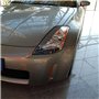 XEBRAD 2 pièces garniture de couverture de paupière de sourcil de phare de voiture en Fiber de carbone, for NISSAN 350Z tous les