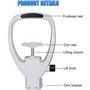 YANGYMM Accessoires D'OptoméTrie pour Lunettes, Support MentonnièRe de Levage avec Bouton de RéGlage, éQuipement de Lunettes pou