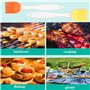 Lot de 2 pinceaux à badigeonner en silicone résistant à la chaleur pour pâtisserie, barbecue, préparation des aliments antiadhés