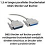 5 m - 25 broches mâle vers femelle - Câble parallèle mâle vers femel