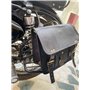 2X de Selle de vélo de Moto en Cuir, Sac de vélo en pour Hommes Sac à Outils de Cyclisme pour Voyage avec Sac à Bretelles réglab