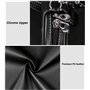 HABURN Faux Cuir, Voiture Disque Sac Rangement, Voyage DVD Étui Protection, Fermeture éclair Étui CD Titulaire, Portefeuille, Po