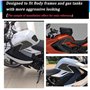 Jodriva Moto, for, F800GT F800 GT 2013 2014 2015 2016 Protecteur de Coussin de réservoir Gel Peinture Protection Motif en Fibre 