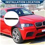 JINFOLI Réflecteur de Pare-Chocs Avant Droit, for BMW X6 2008-2014, ABS Durable, 1 pièce, Noir, n°6314717999263147187088 réflect