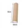 RUEHALF Lot de 10 tubes longs en carton for envoi postal, avec bouchons, for le rangement et l'emballage des documents, des affi