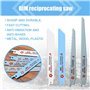 Lot de 10 lames de scie sabre haute performance pour bois, métal et plastique, compatibles avec les lames de scie sabre Bosch po
