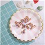 Total de 45 pinces à papier en or rose avec motif bouledogue - 22 mm, 31 mm et 38 mm
