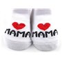 Distinct® Chaussettes en coton pour bébé chaussettes mignonnes J'aime MaMan + j'aime PaPa Chaussettes en coton pour nouveau-nés 