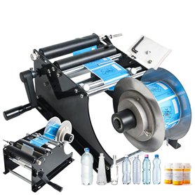 HEGGMKK Machine D'étiquetage D'autocollants pour Bouteilles Rondes